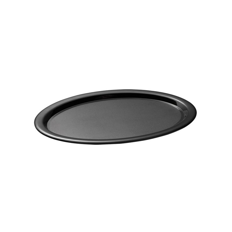 APS plateau de service COFFEEHOUSE, ovale, noir, 285×215×15 mm
