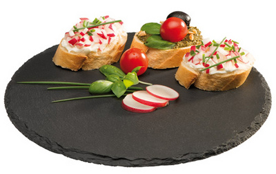 APS natuurleien bord, antraciet, diameter 220 mm