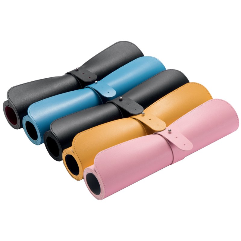 Sigel Sous-main cuir synthétique enroulable, rose/argent, 80×30 cm