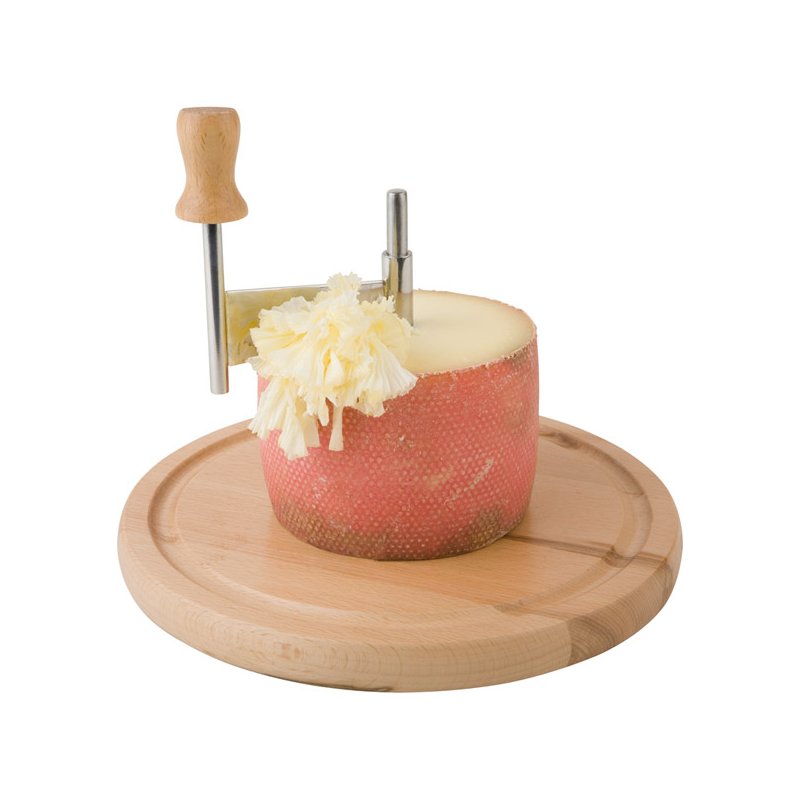 APS râpe à fromage avec couvercle, naturel, bois de hêtre massif scellé