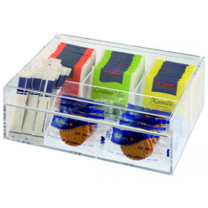 APS theebox multibox, kunststof, transparant, 220×170×90 mm
