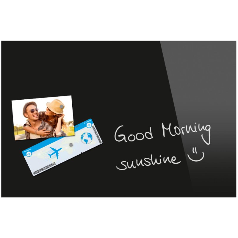 Be!Board glazen magneetbord, 600 x 400 mm, wit