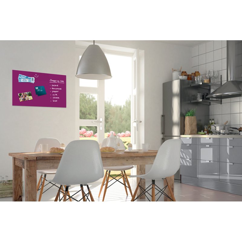 Be!Board glazen magneetbord, 600 x 400 mm, wit