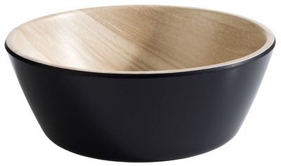 APS schaaltje FRIDA, 0,25 liter, zwart, melamine