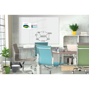 Be!Board GlasMagt B1600 glasmagneetbord, wit, 1800×1200 mm