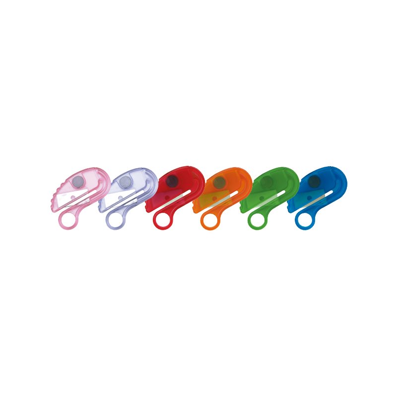 NT Cutter mini cutter aimanté, assortiment de couleurs, plastique
