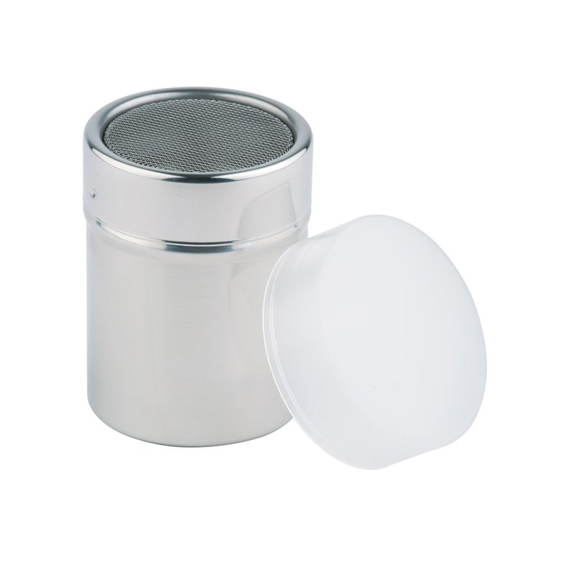 APS distributeur de poudre avec capuchon anti-poussière, argent, inox, 0,15 litre