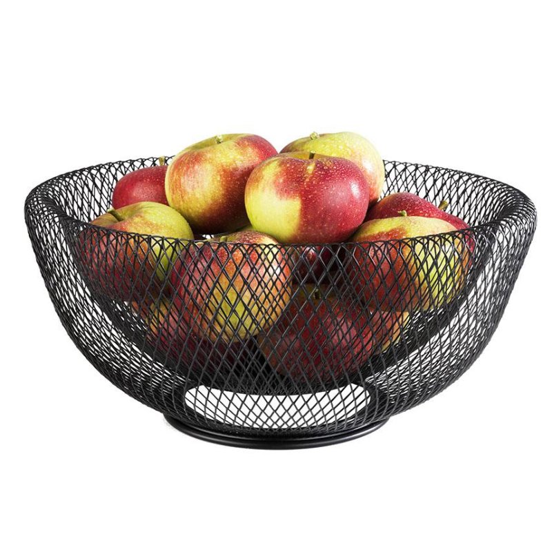 APS WIRE panier à pain et fruits, rond, noir, 310 mm