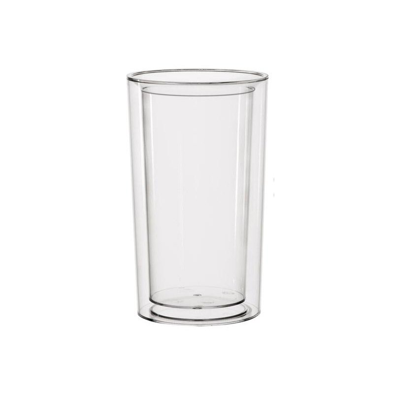 APS PURE refroidisseur de bouteille, plastique transparent, double paroi, 105 mm