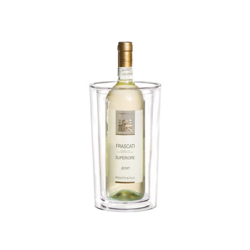 APS PURE refroidisseur de bouteille, plastique transparent, double paroi, 105 mm