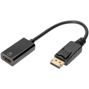 DIGITUS Actieve DisplayPort naar HDMI adapter 0,2m