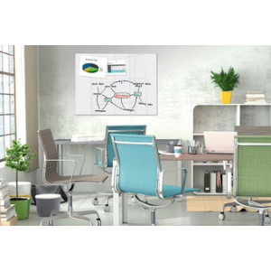 Be!Board GlasMagt B1400 glas-magneetbord, 1200×900 mm, wit