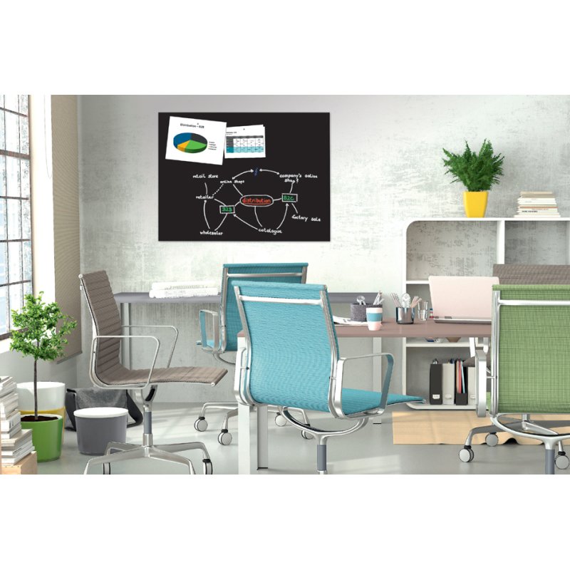 Be!Board GlasMagt B1400 glas-magneetbord, 1200×900 mm, wit