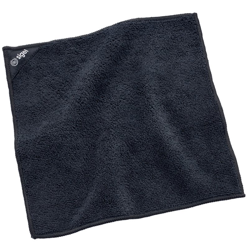 Sigel chiffon microfibre magnétique, noir, 250×250 mm