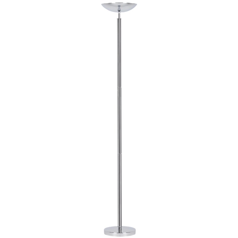 UNiLUX Lampadaire LED DELY 2.0, dimmable, chromé, 24W