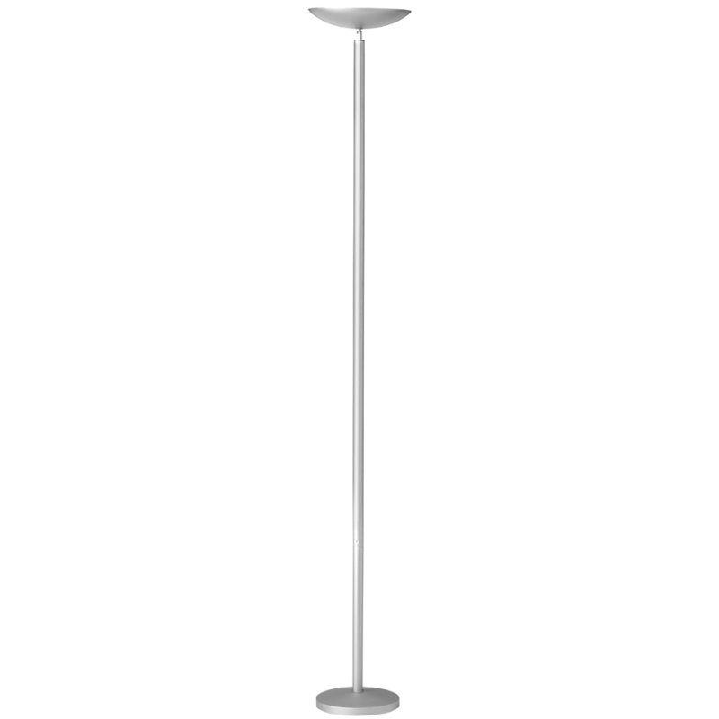 UNiLUX Lampadaire LED FIRST, gris métallisé, 24W, 2400 lumens