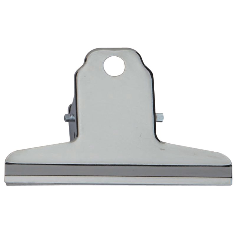 MAUL paperclip van staal nikkel, 75 mm, 25 mm klemmweite, 10 stuks