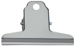 MAUL paperclip van staal nikkel, 75 mm, 25 mm klemmweite, 10 stuks