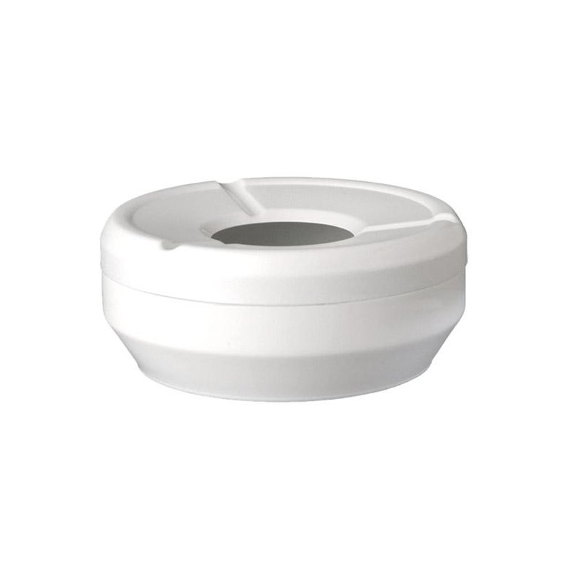 APS cendrier anti-vent GLEAM, blanc, mélamine, Ø 120 mm
