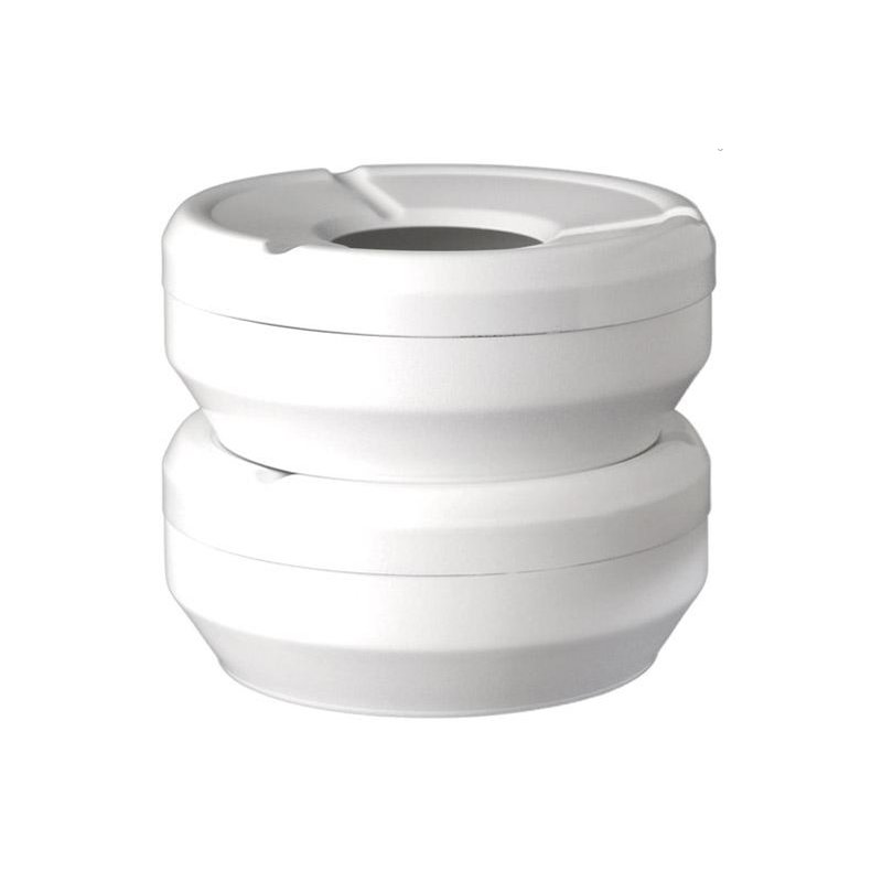 APS cendrier anti-vent GLEAM, blanc, mélamine, Ø 120 mm