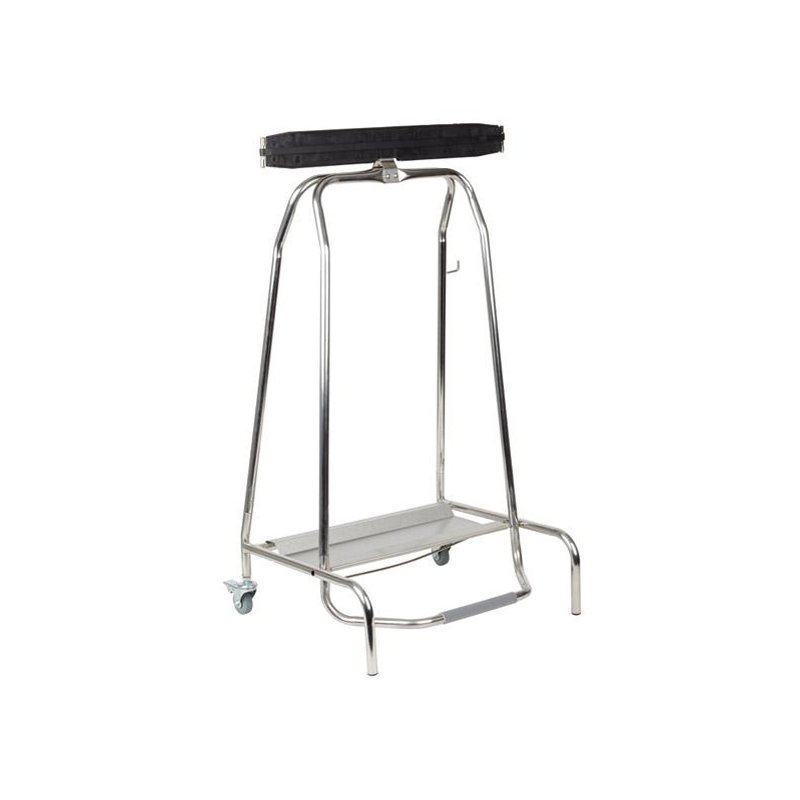 APS afvalzakhouder QUICKSTEP, 120 liter, zilver