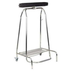 APS afvalzakhouder QUICKSTEP, 120 liter, zilver
