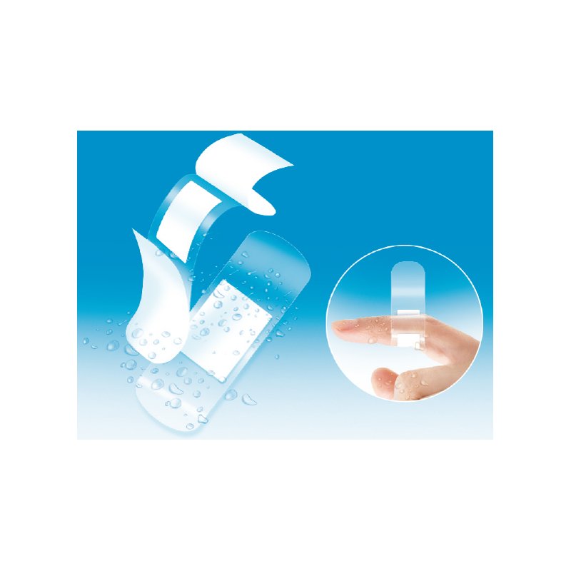 HARO pleisterstrips, transparant, waterbestendig, 10 stuks