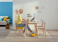 LEITZ zitkussen Ergo Cosy, blauw, ergonomisch, 470×370×90 mm