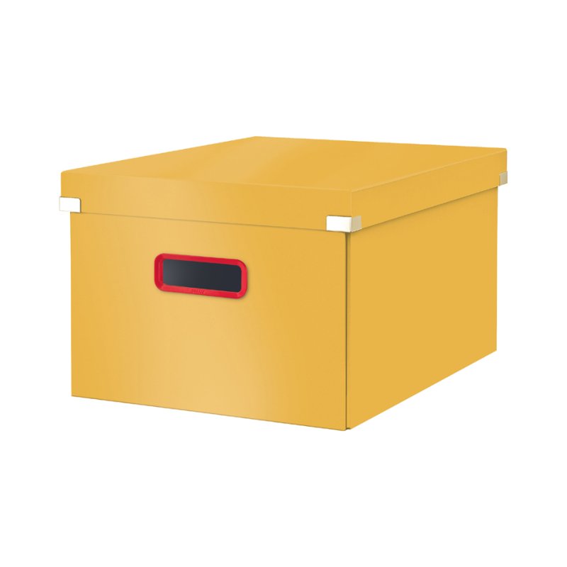 LEITZ boîte de rangement Click & Store Cozy M, gris, 281×370×200 mm, empilable