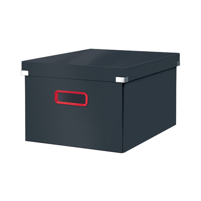 LEITZ boîte de rangement Click & Store Cozy M, gris, 281×370×200 mm, empilable