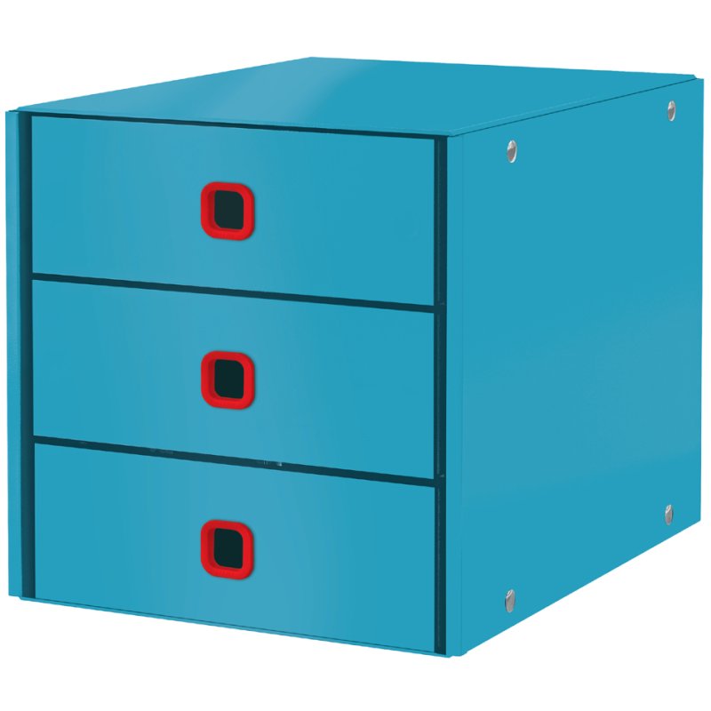 LEITZ Click & Store Cosy boîte à tiroirs, 3 tiroirs, gris, A4