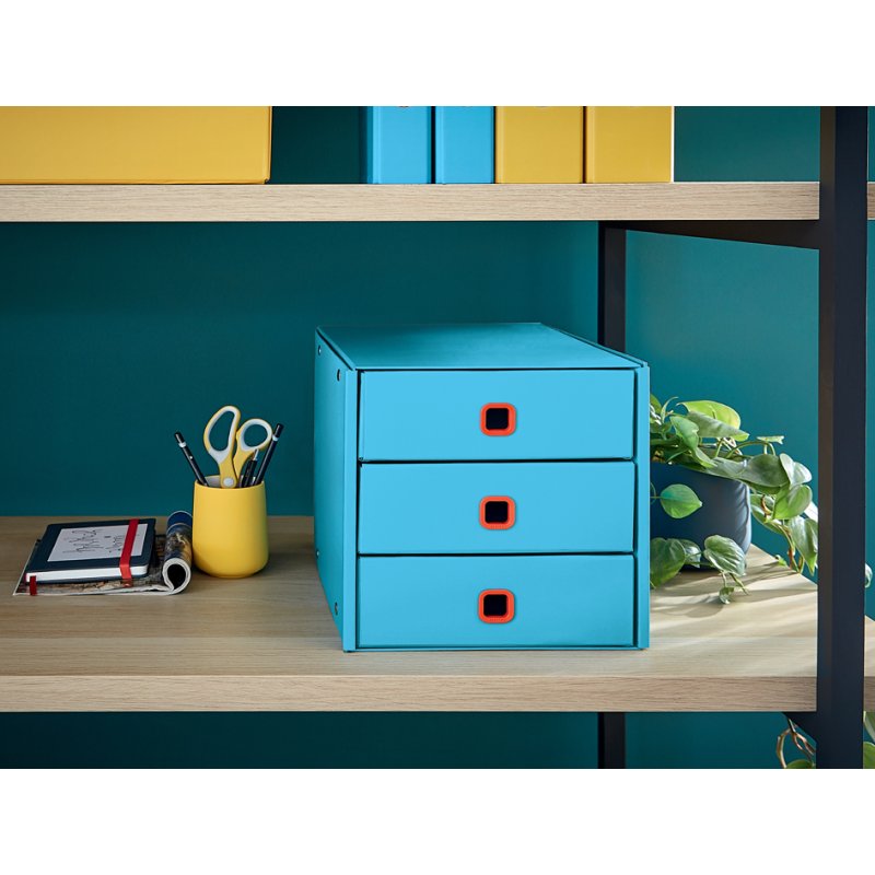 LEITZ Click & Store Cosy boîte à tiroirs, 3 tiroirs, gris, A4