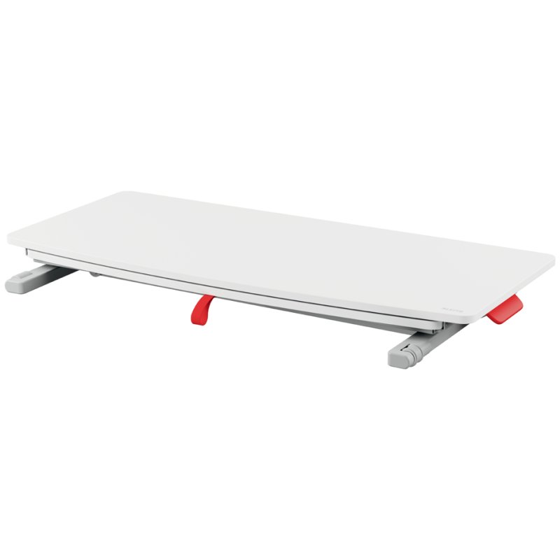 LEITZ sit-stand workstation Ergo Cosy, extendable, light grey, 800×350 mm