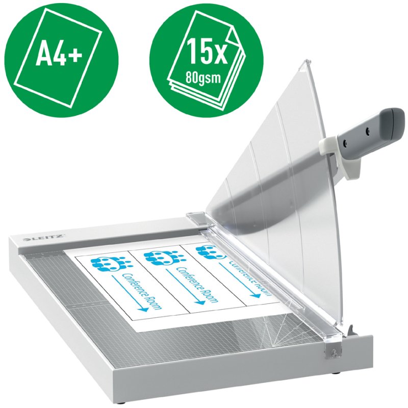 LEITZ cisaille à levier Office, A4+, anthracite, 15 feuilles