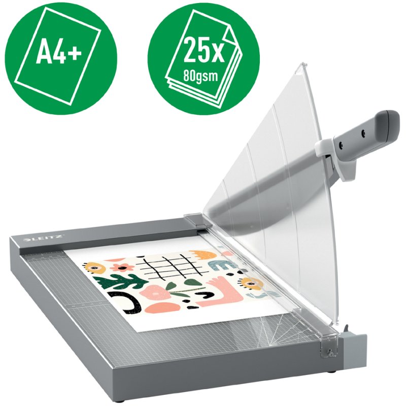 LEITZ cisaille à levier Office Pro A4+, anthracite, 25 feuilles