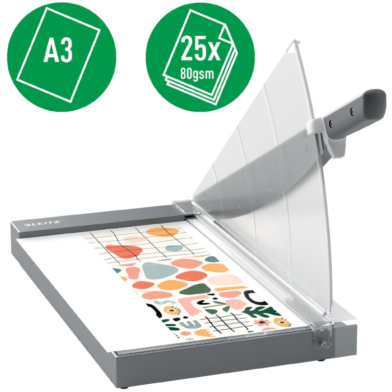 LEITZ massicot Office Pro, A3, anthracite, 25 feuilles