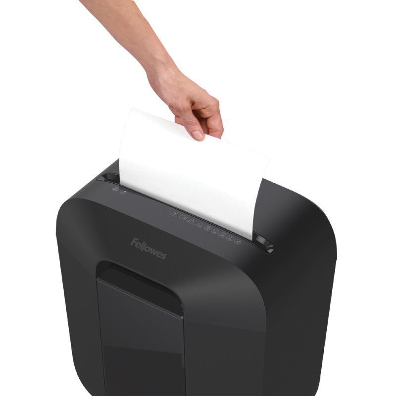 Fellowes destructeur Powershred LX25M, 4×12 mm confettis, capacité 6 feuilles, noir