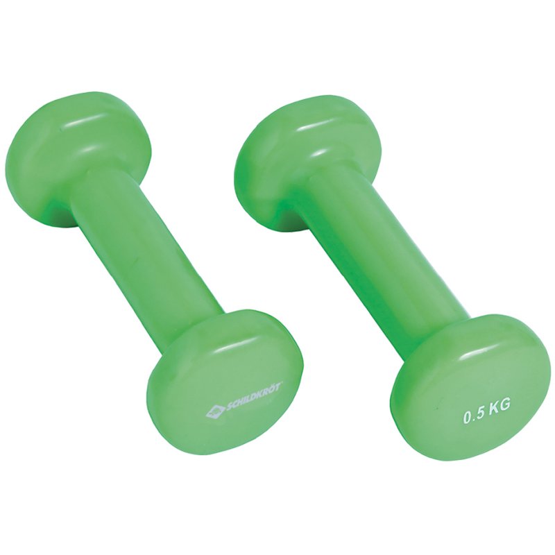 SCHILDKRÖT haltères vinyle, set 3,0 kg, anthracite, 2 pièces