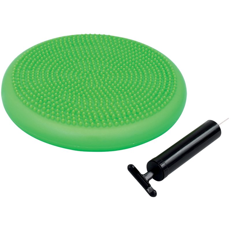 SCHILDKRÖT coussin d'équilibre, 33 cm, vert, picots de massage