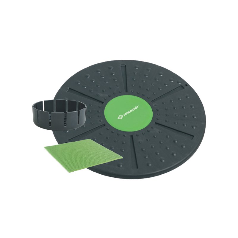 SCHILDKRÖT evenwichtsbord fitnessplaat, groen/antraciet, 395 mm diameter