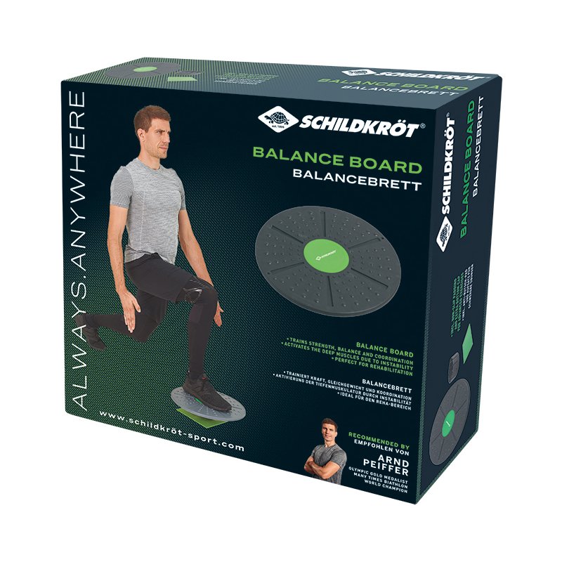 SCHILDKRÖT plateau d'équilibre fitness, vert/anthracite, diamètre 395 mm