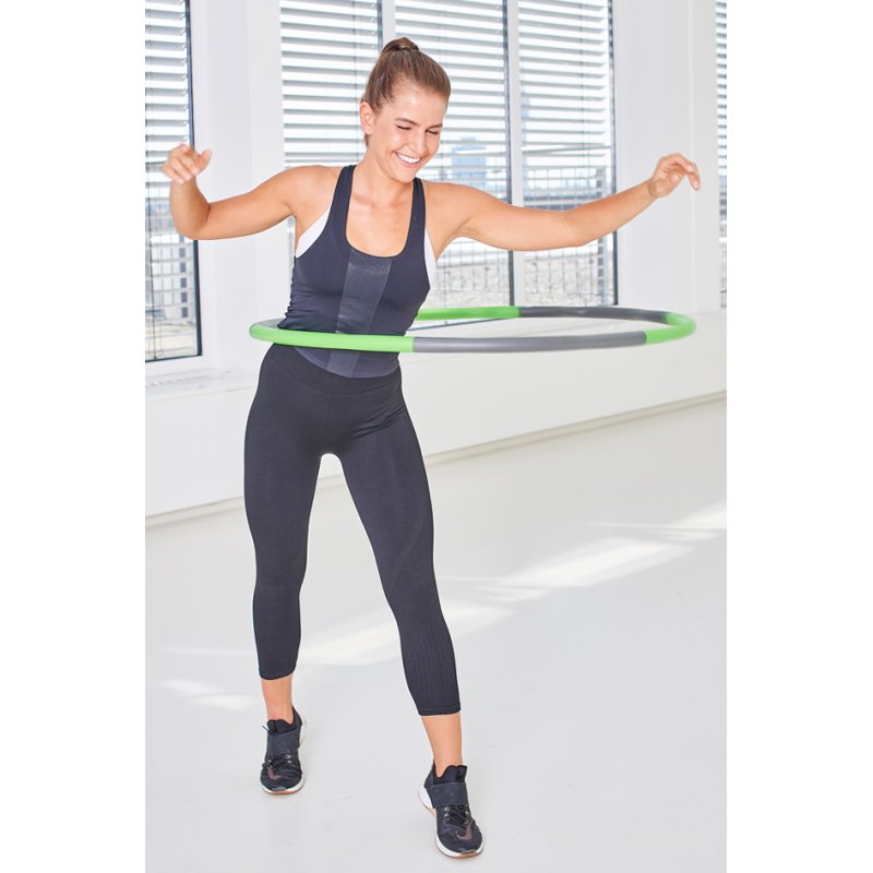 SCHILDKRÖT cerceau de fitness, 100 cm, gris/bleu ciel, 6 parties