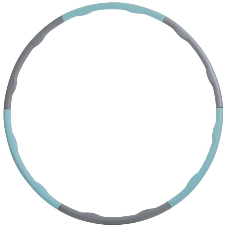 SCHILDKRÖT cerceau de fitness, 100 cm, gris/bleu ciel, 6 parties