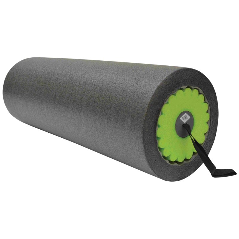 SCHILDKRÖT Rouleau de massage et fascia 3-en-1, noir/vert, ensemble 3 pièces