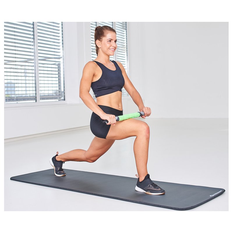 SCHILDKRÖT Rouleau de massage et fascia 3-en-1, noir/vert, ensemble 3 pièces