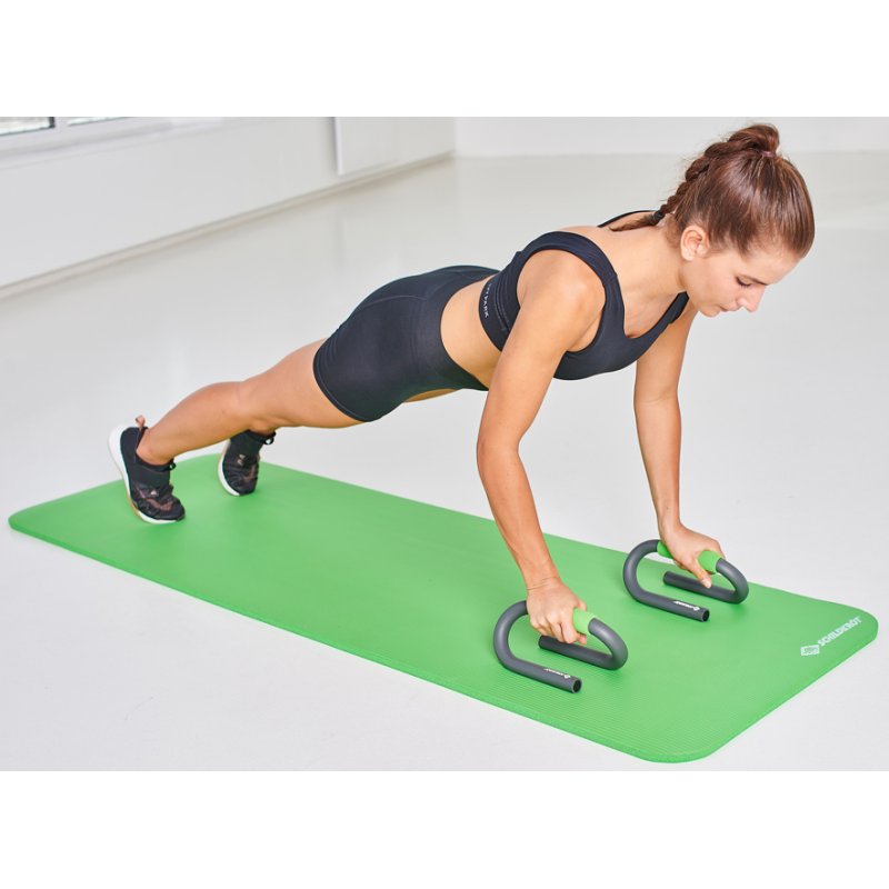 SCHILDKRÖT Push Up Bars press-up handles, black/green, 2 pieces, 120 kg load