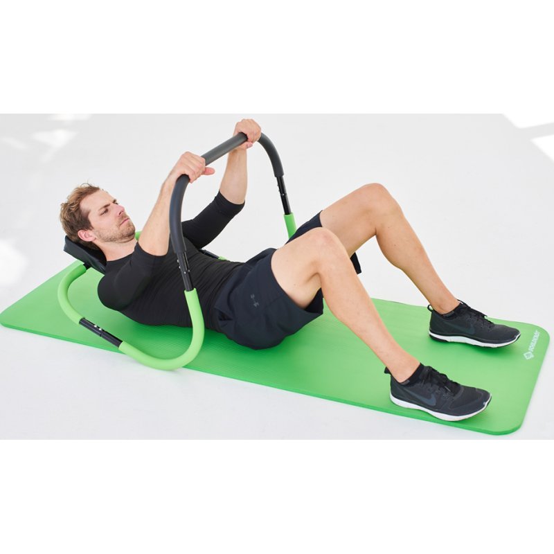SCHILDKRÖT appareil abdominal Classic, noir/vert, construction en acier