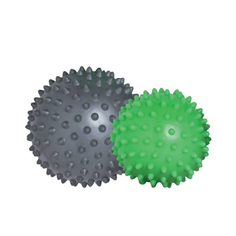 SCHILDKRÖT massage ball set, grey/green, 2 pieces