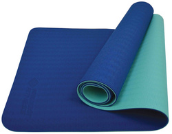 SCHILDKRÖT yogamat BICOLOR, 4 mm, marineblauw/mintgroen, 61×183 cm