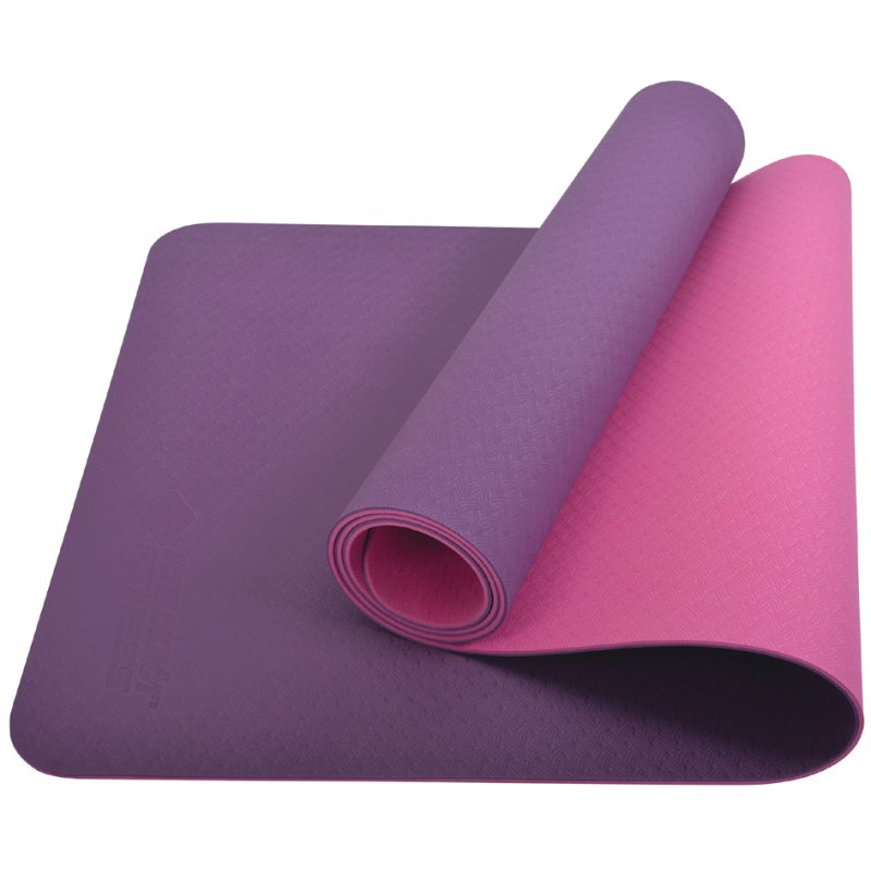 SCHILDKRÖT tapis de yoga BICOLOR, 4 mm, bleu pétrole/anthracite